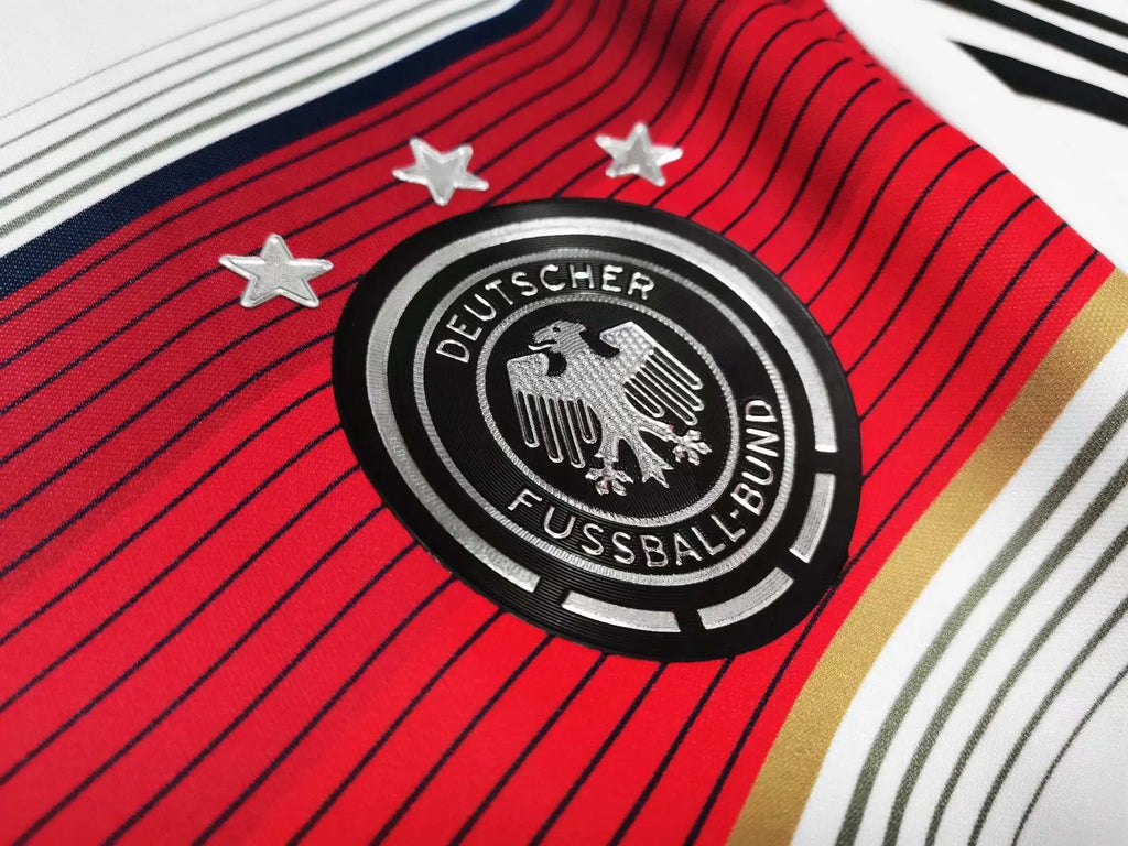 Toni Kroos - Germany Deutschland 2014 World Cup White Retro Kit Jersey Trikot Maillot Soccer Shirt