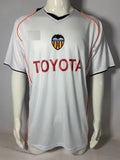 Valencia CF 2004 2005 Schwarzes Retro Trikot Fußballhemd