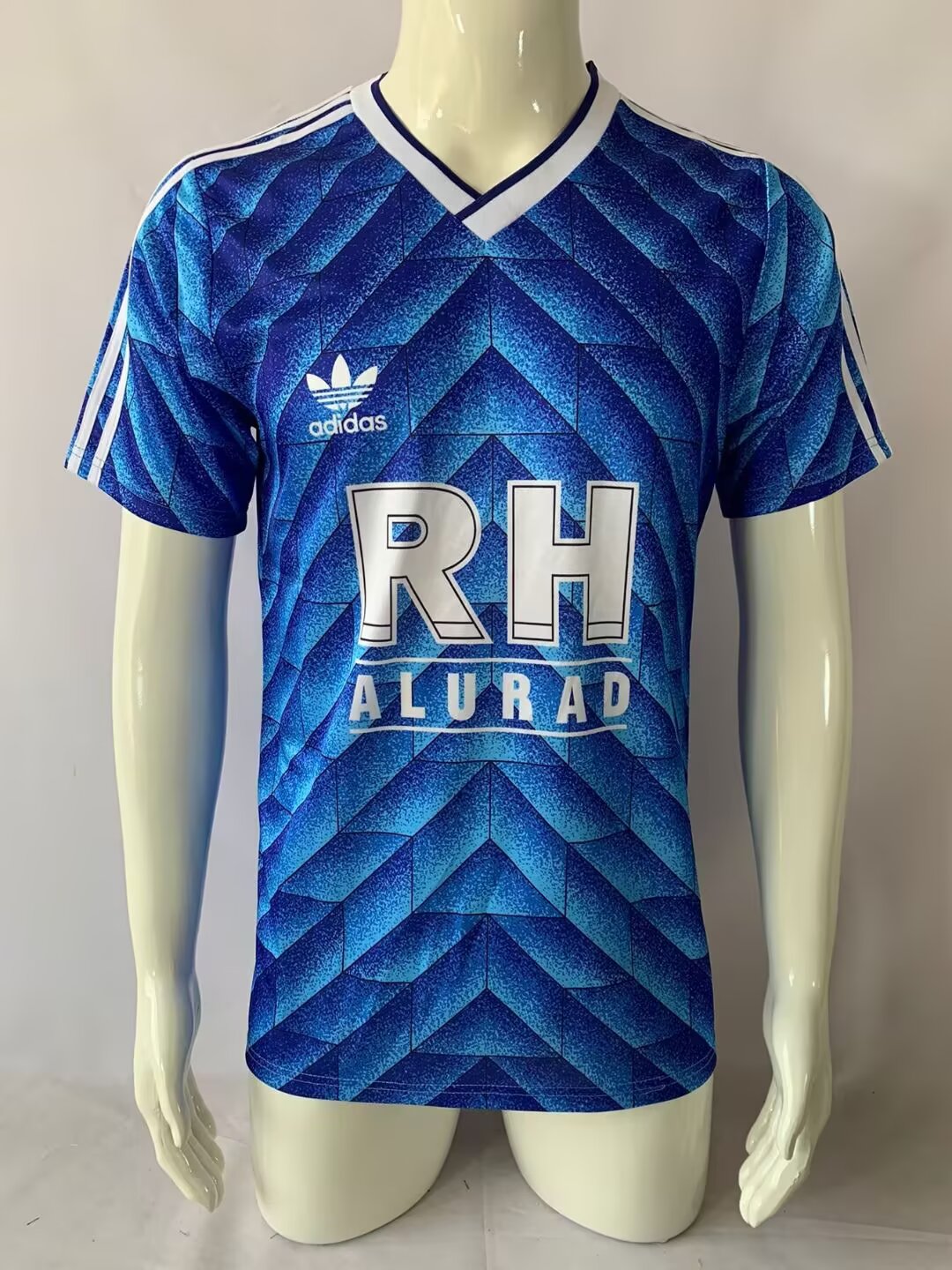 Schalke 04 – 1988/1999 Heim Retro Trikot Blau Fußballtrikot