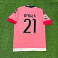 Paulo Dybala Juventus Retro Rosa 2015-2016 Trikot