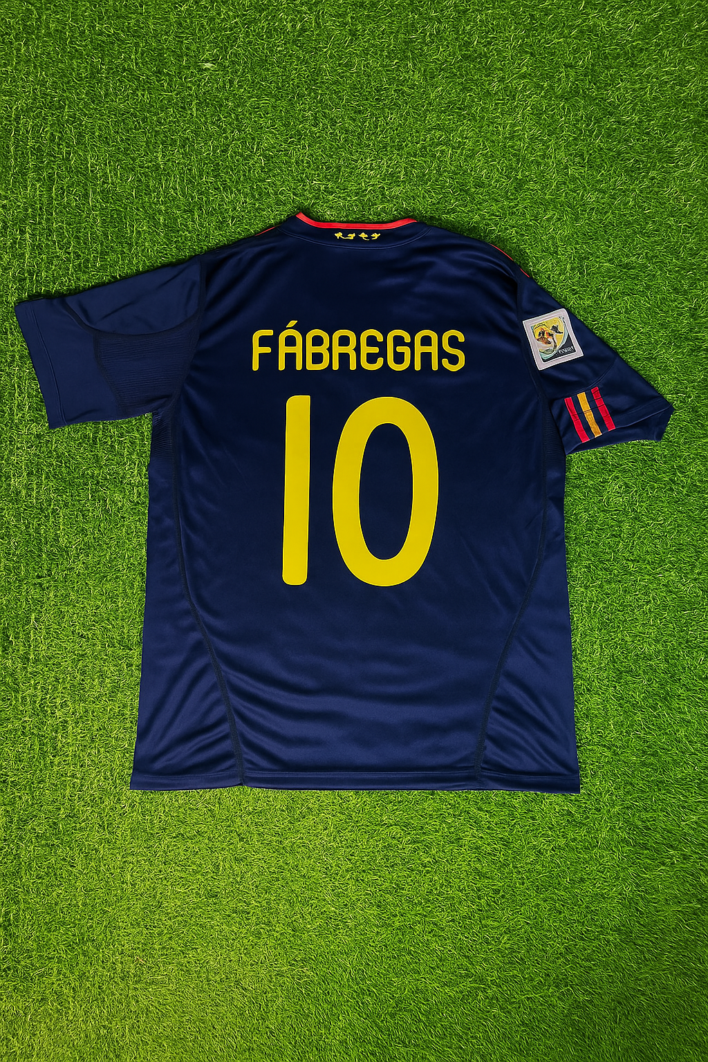 Cesc Fabregas #10 - Spain 2010 World Cup Final Retro Jersey Trikot Soccer Shirt