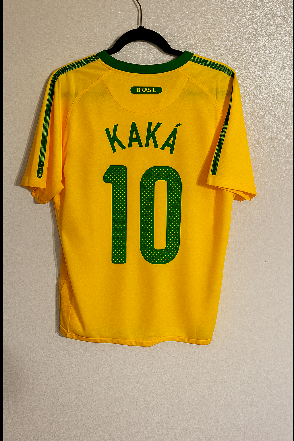 Kaka Leite Brasilien 2010 Weltmeisterschaft Retro Gelbes Trikot