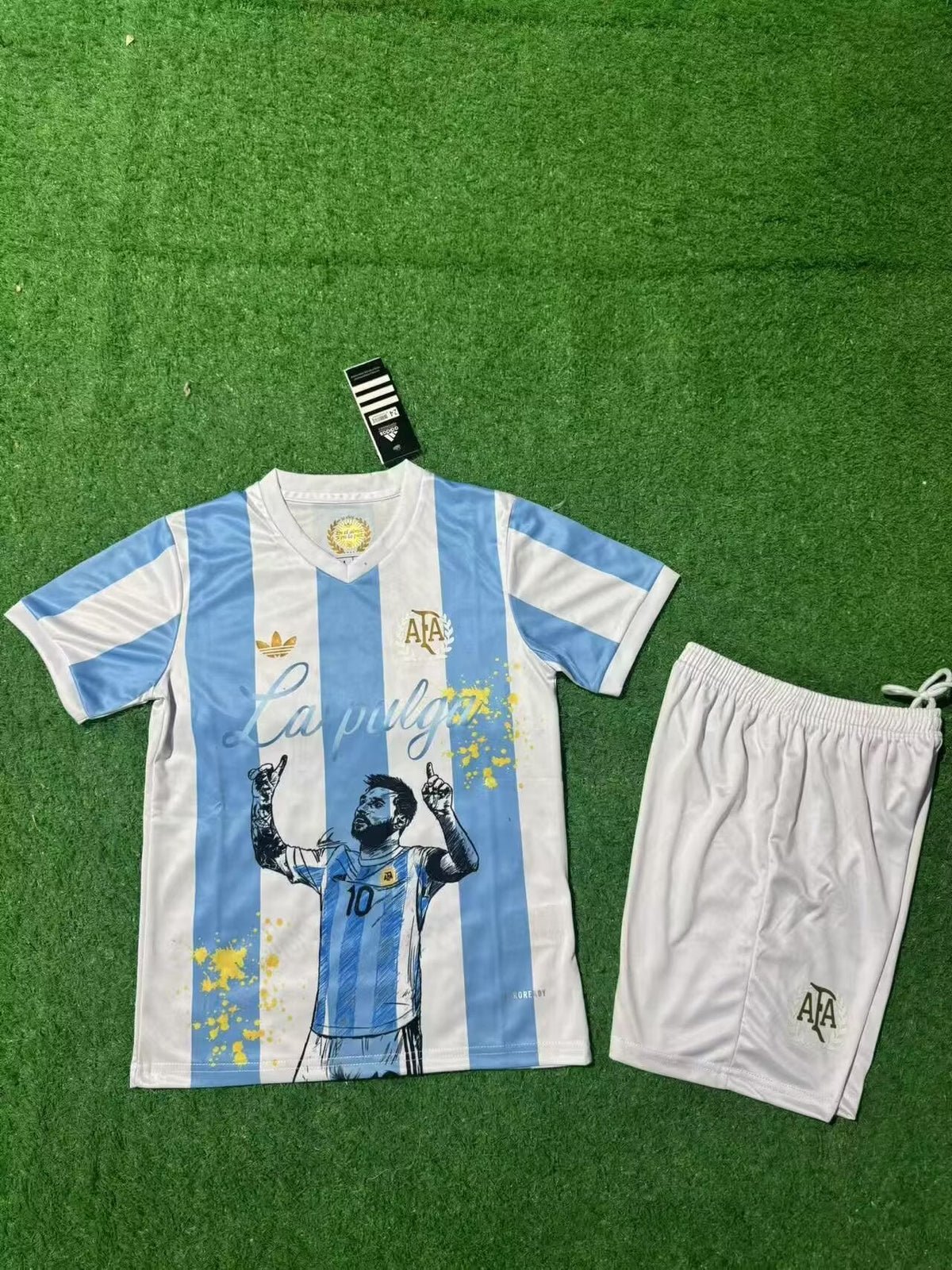 Lionel Messi GOAT Argentinien Champion Special Trikot Maillot Fußballtrikot