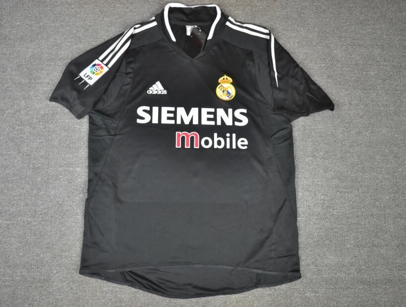 Ronaldo Nazario #9 Real Madrid 2004-2005 Away Black Retro Jersey
