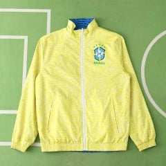 Brazil 2025-26  Both Sides Football Windreaker - Windschutz Coupe-Vent - Football  Windjack