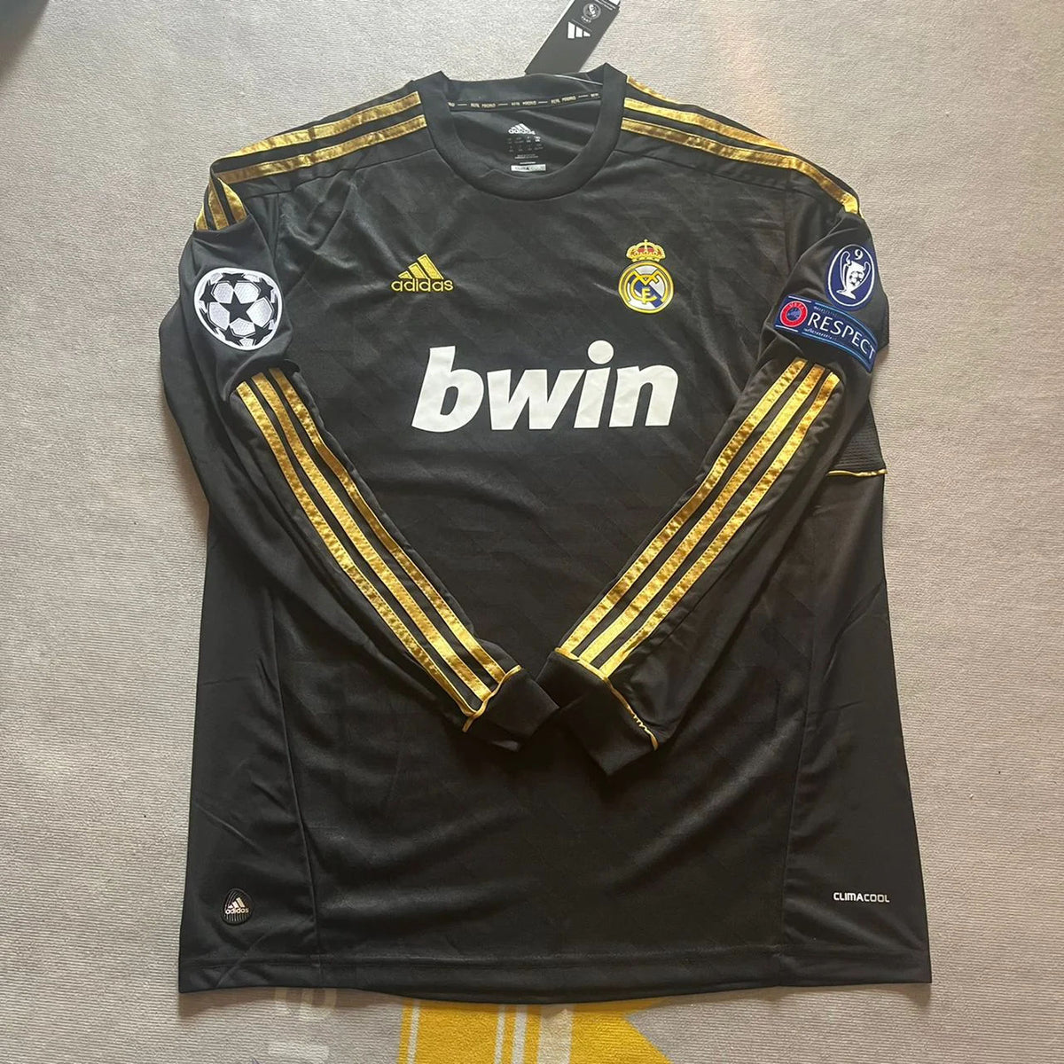 Angel Di Maria 22- Real  Madrid 2011-2012  Champions League Long Sleeve Jersey Soccer Shirt