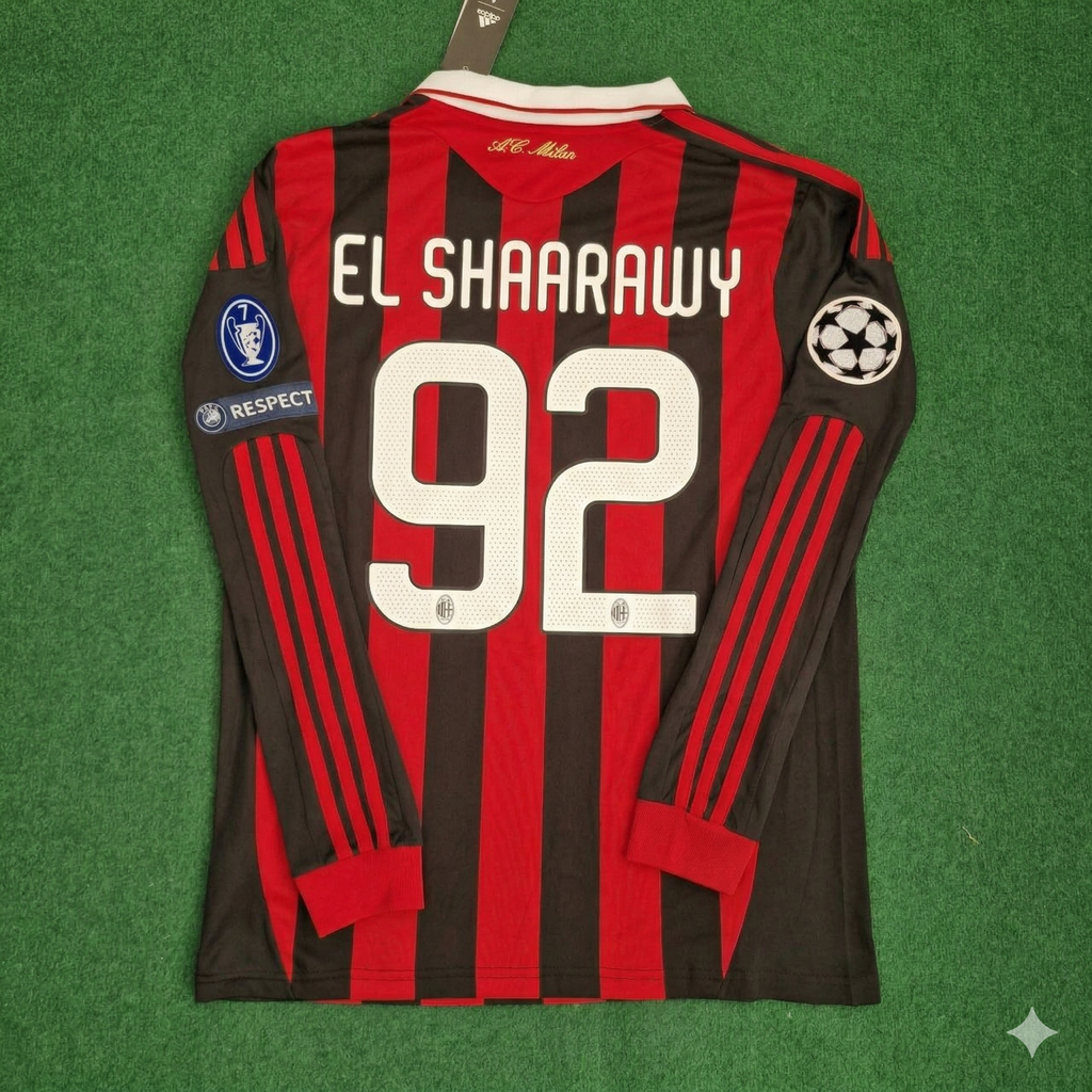 Stephen El Shaarawy Milan 2009 2011 Retro Langarmtrikot Maillot Trikot Maglia