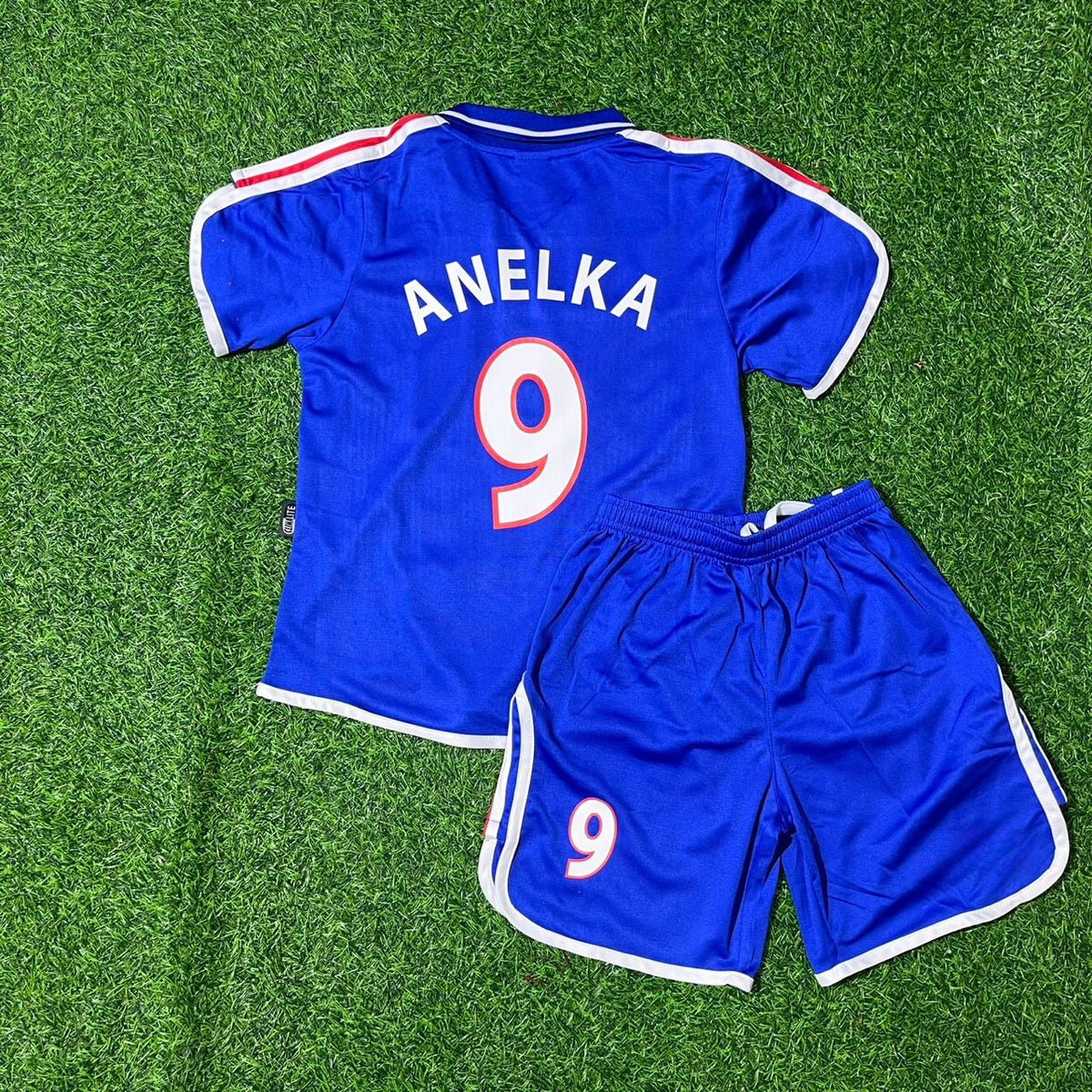 Nicolas Anelka 9- France EURO 2000 2002 Retro Kids Jersey