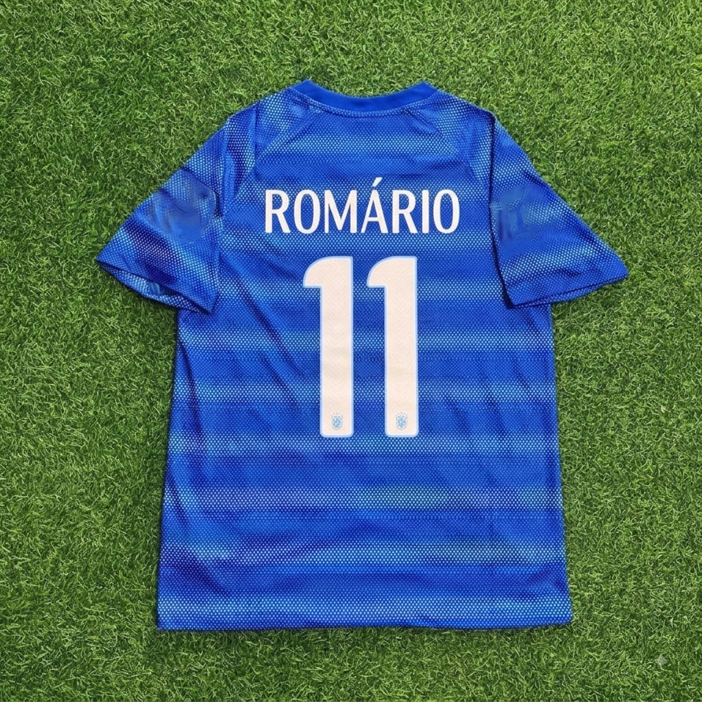 Romario #11 Brasilien Retro Blaues Trikot