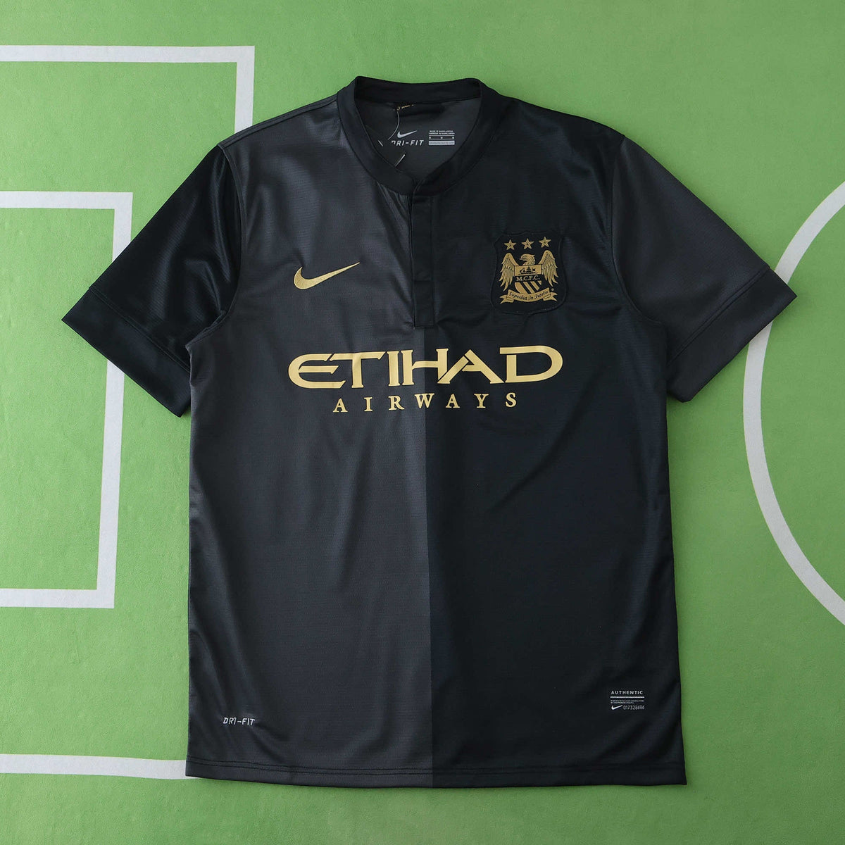 Yaya Toure Manchester City 2013-2014 Retro Kit Trikot Maglia Fußballtrikot