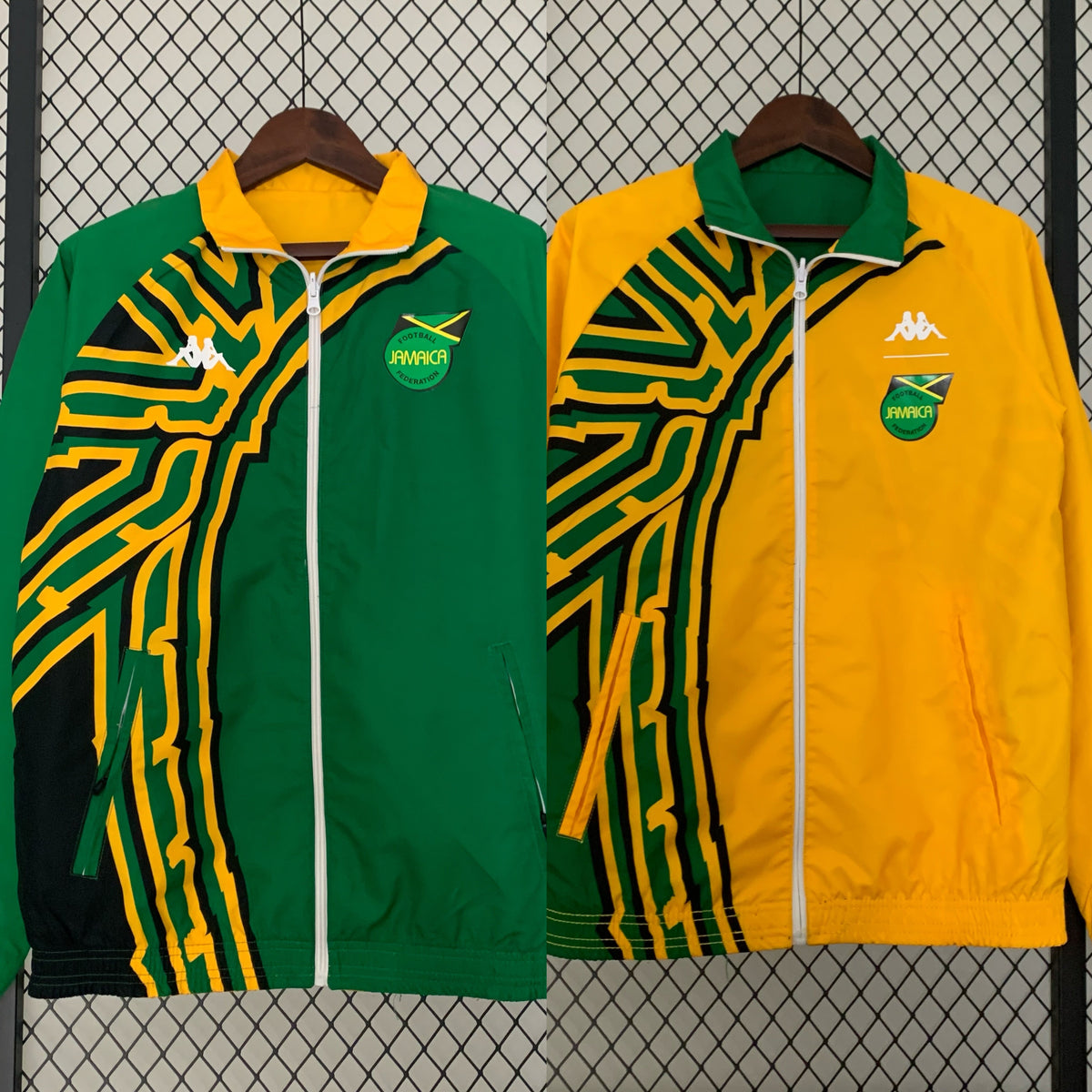 Jamaica Bob Marley Reversible Yellow Green Jacket Both Size Jacket
