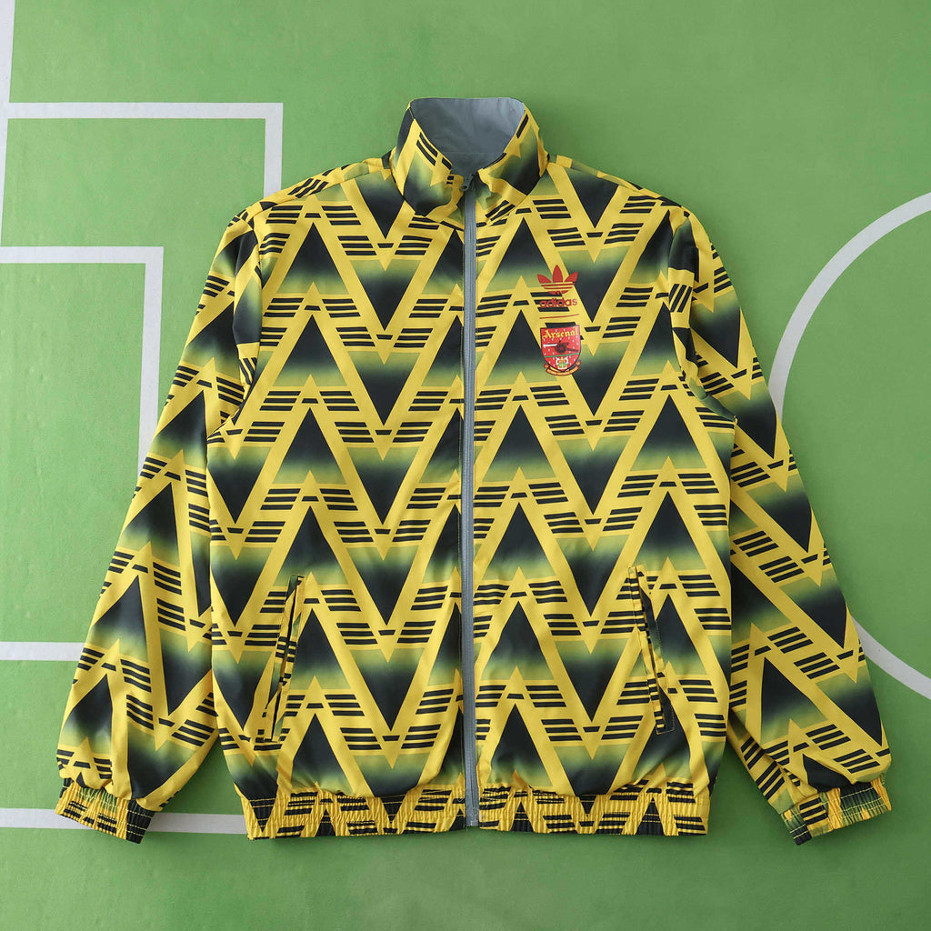 Arsenal Retor 1992-93 Yellow Both Sides Windbreaker