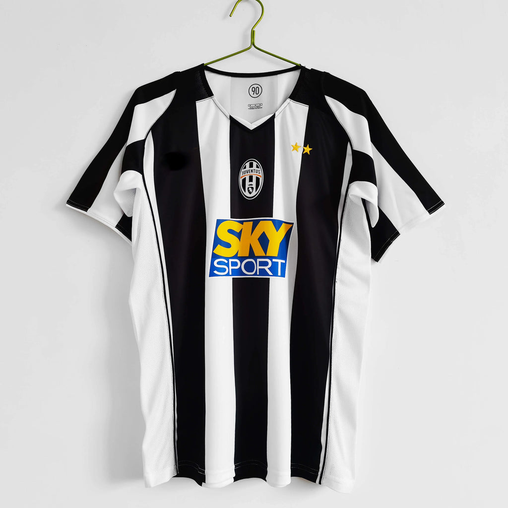 Juventus Pink Schwarz 2004 2005 Saison Sky Sport Sponsor Retro Trikot