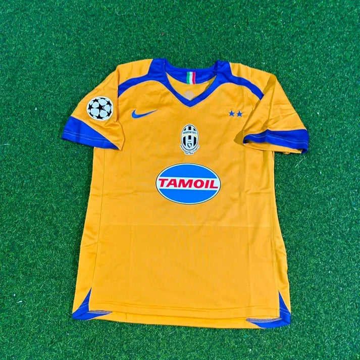 Emerson #18 Juventus 2005-2006 Gelbes Drittes Retro-Fußballtrikot