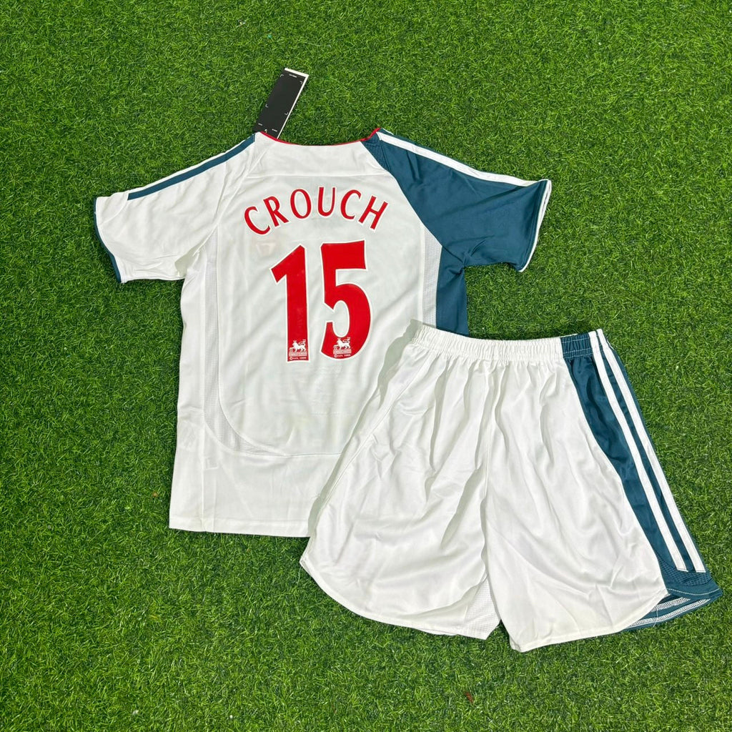 Peter Crouch Liverpool 2006/2007 White Retro KIDS Football Jersey
