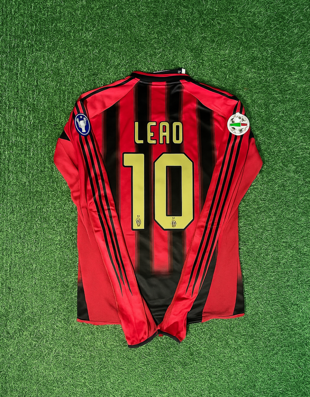 Rafael Leao 10 – Milan 2003/2004 Rot & Schwarz Heim Retro Trikot