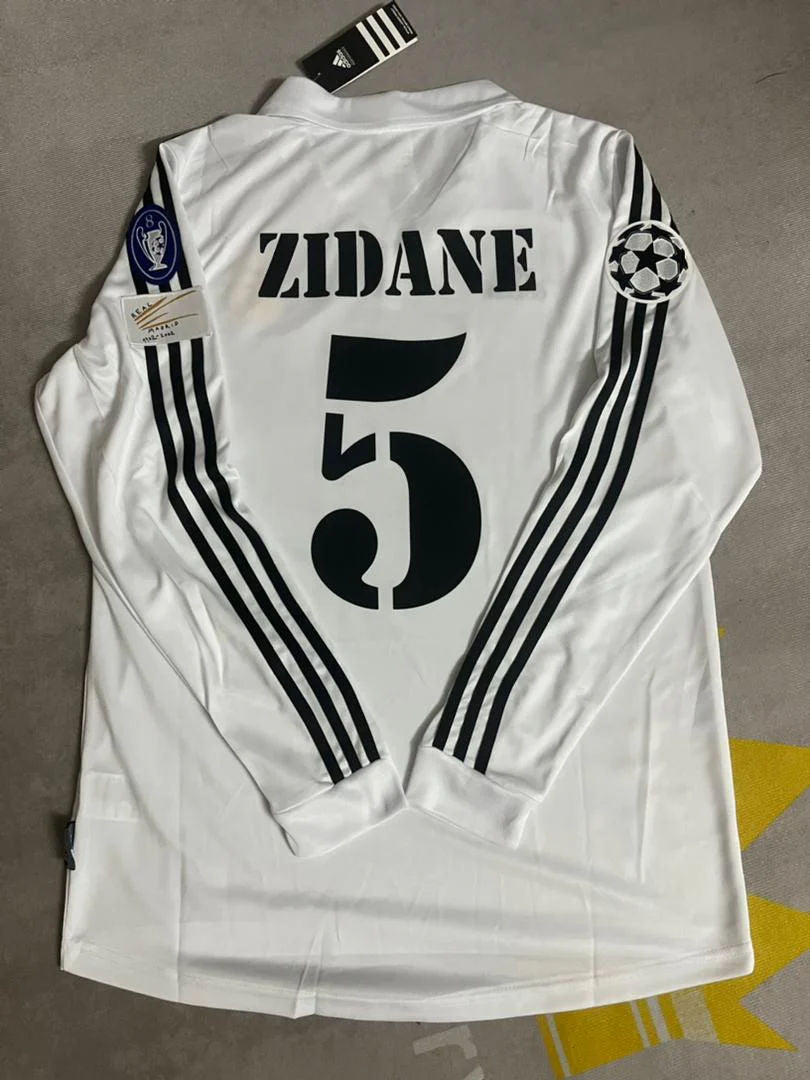 Zinedine Zidane Real Madrid 2004-2005 Langarmtrikot Fußballtrikot