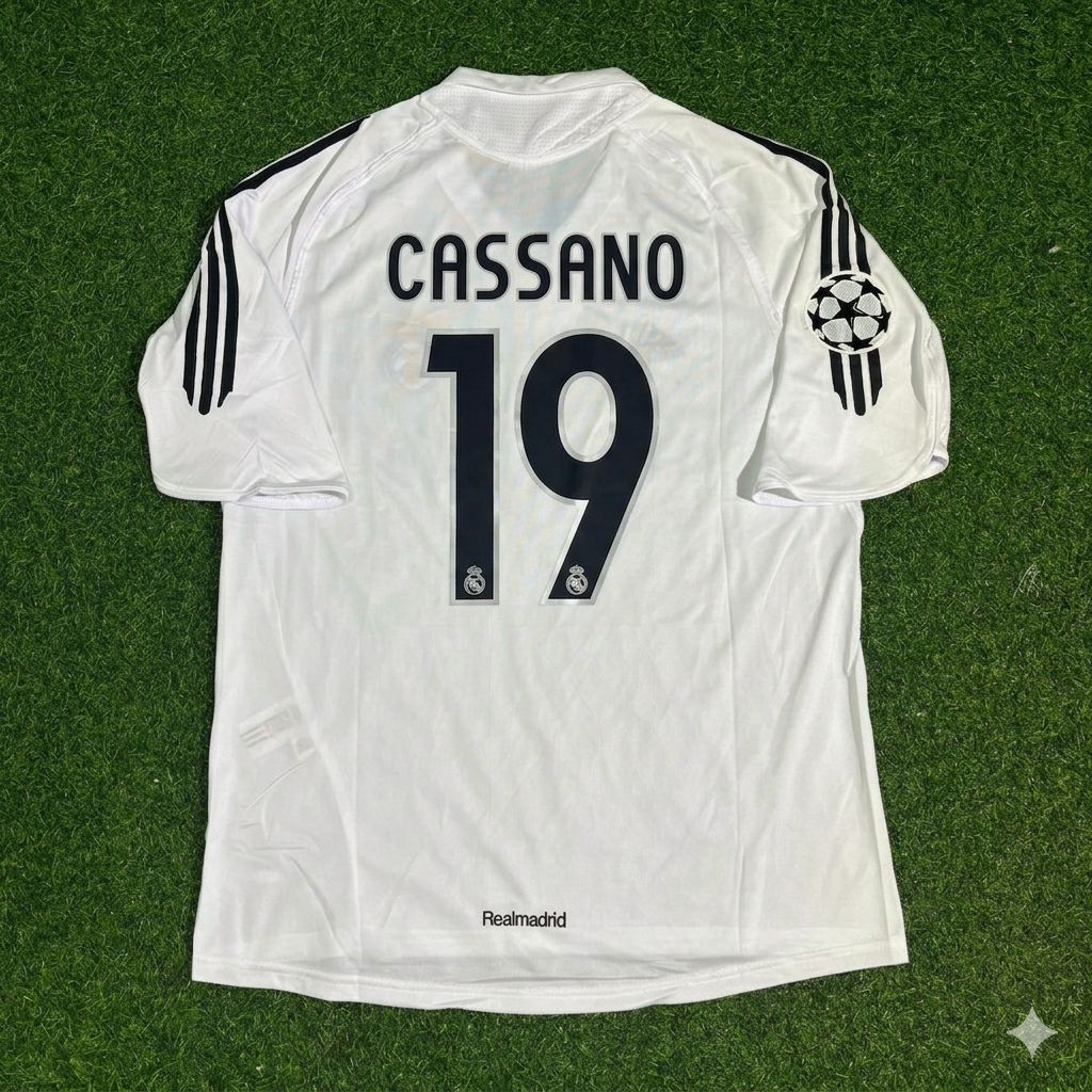 Antonio Cassano Real Madrid 2005 2006 White Jersey Shirt Trikot Soccer Shirt