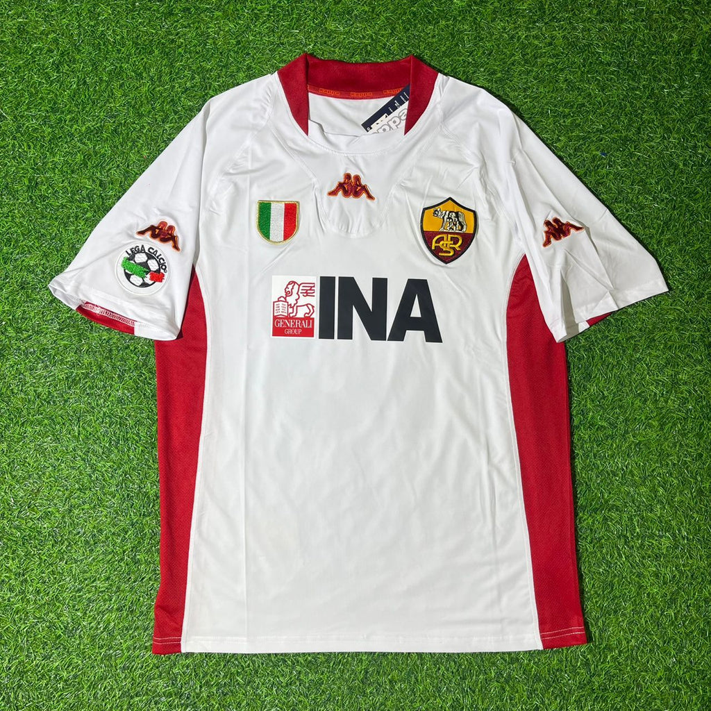 Francesco Totti Auswärtstrikot Weiß 2001/02 Heim – Trikotsatz