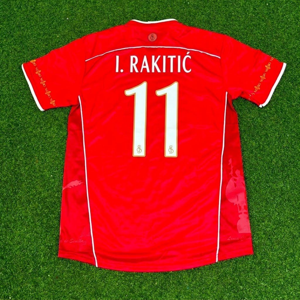 Ivan Rakitic Sevilla Rotes Heimtrikot im Retro-Design
