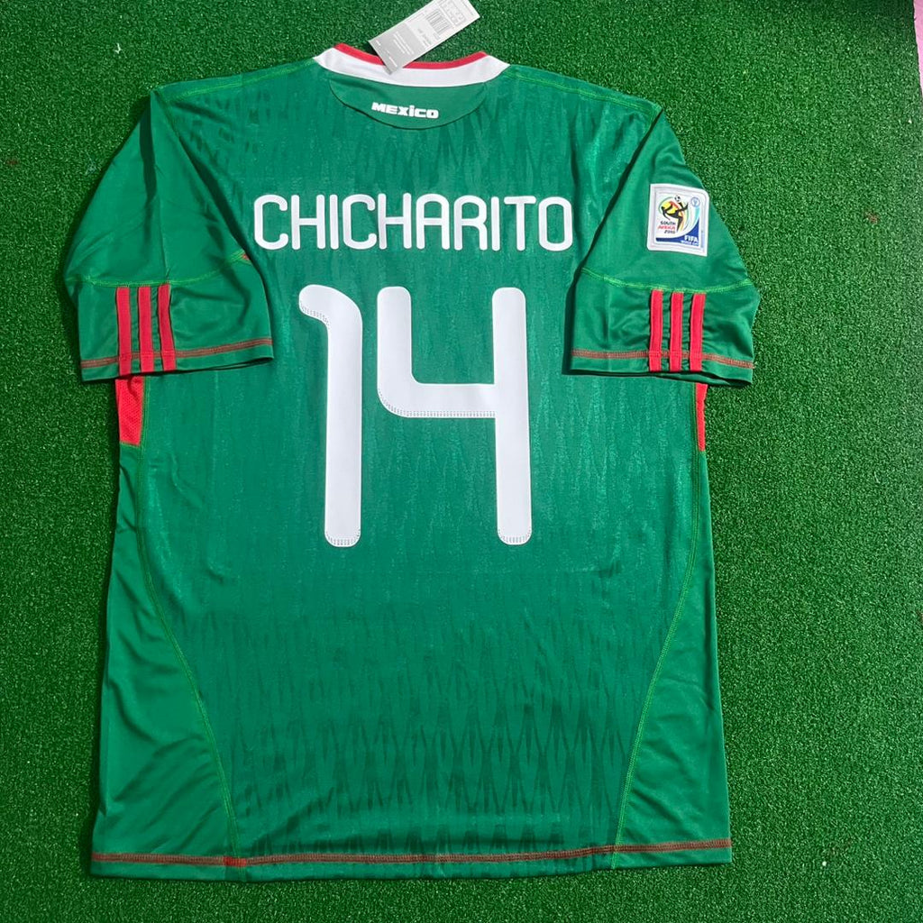 Javier Hernández Chicharito Mexico 2010 World Cup Retro Football Jersey