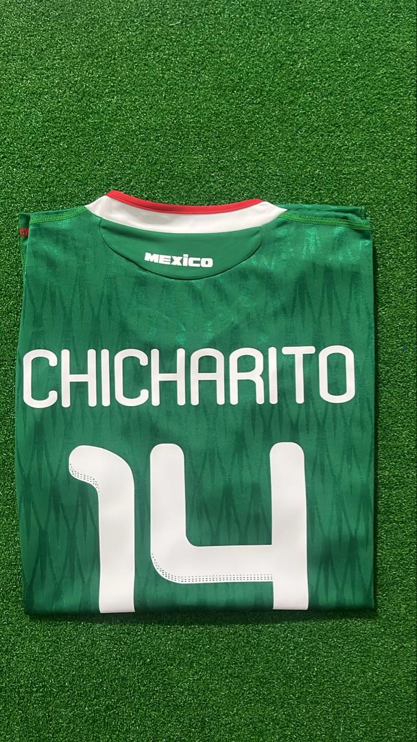 Javier Hernández Chicharito Mexico 2010 World Cup Retro Football Jersey