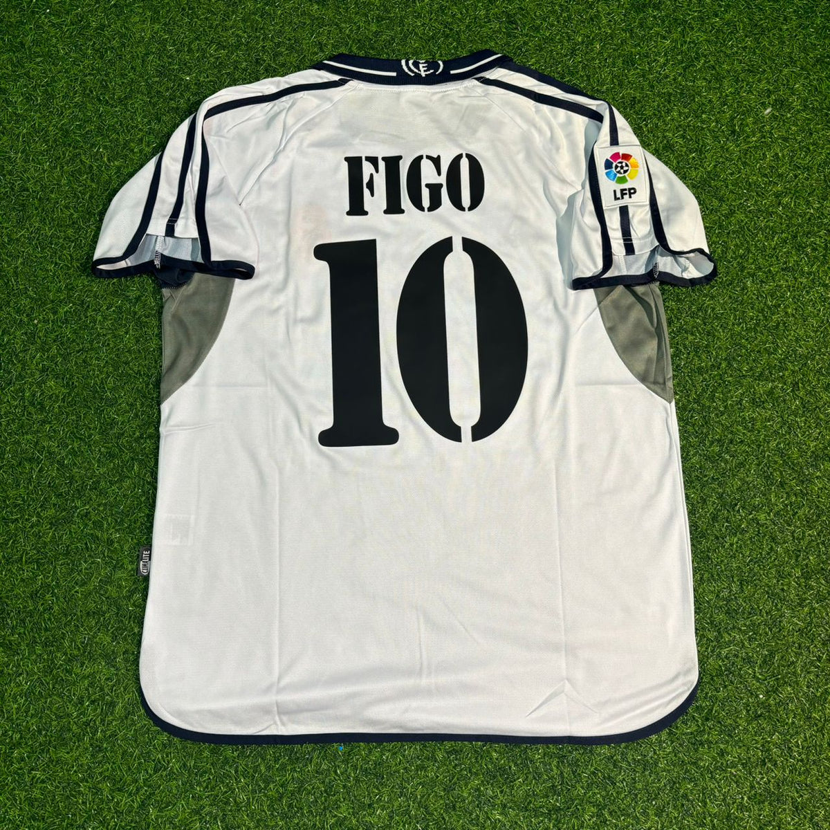 Luis Figo Real Madrid 2000 2001 White Home Jersey Shirt Trikot Maillot