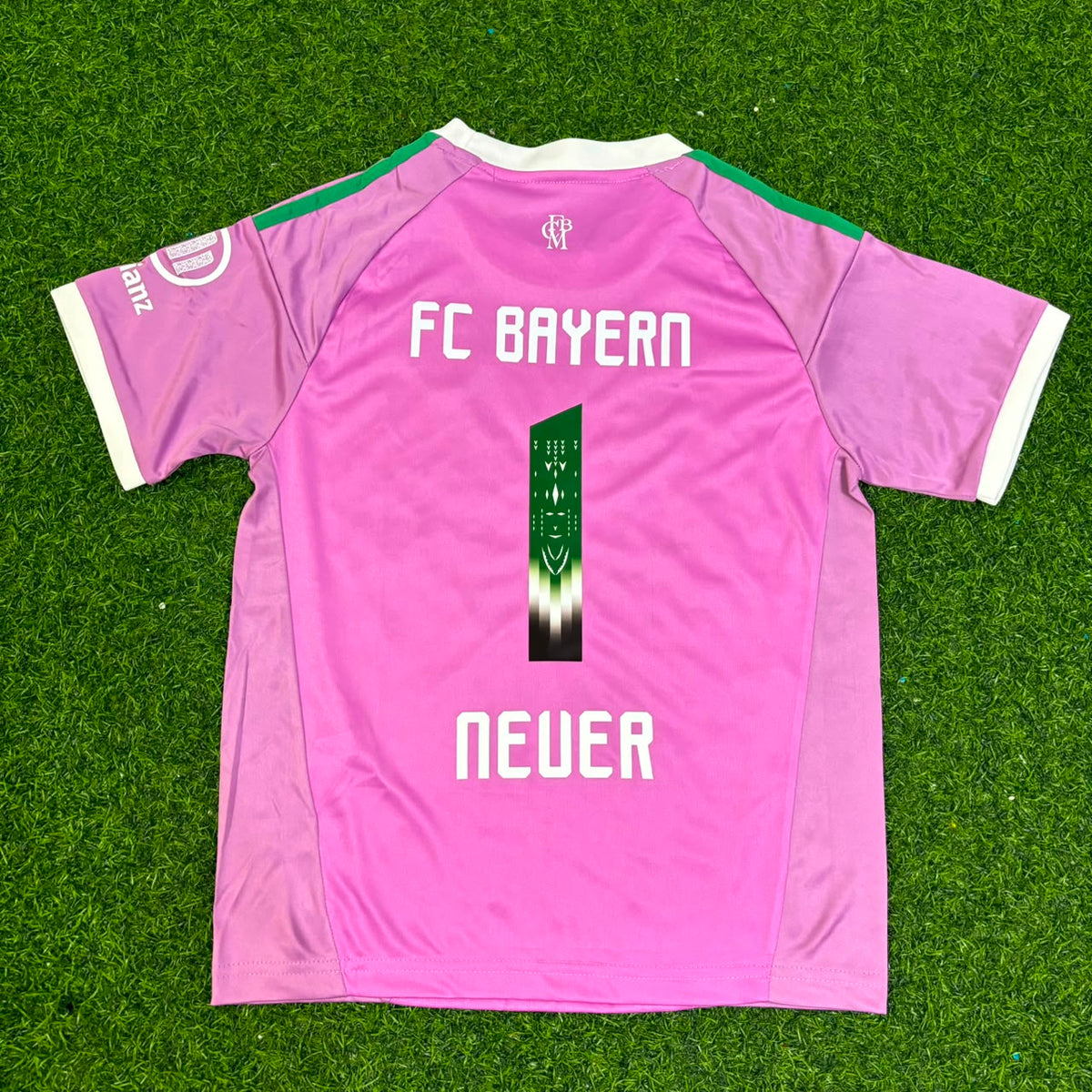 Manuel Neuer Bayern München Rosa Torwart-Fußballtrikot-Set