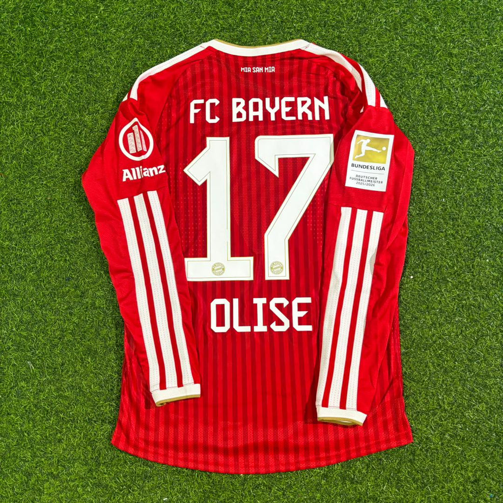 Michael Olise Bayern Munich 2027 Championship Long Sleeve Football Jersey