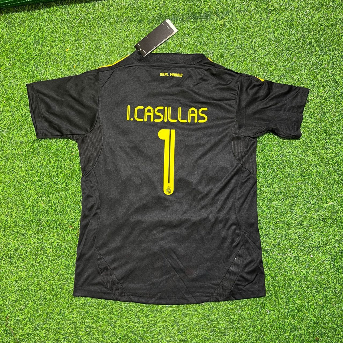 Iker Casillas 2012 Retro Schwarz Torwart Fußballtrikot