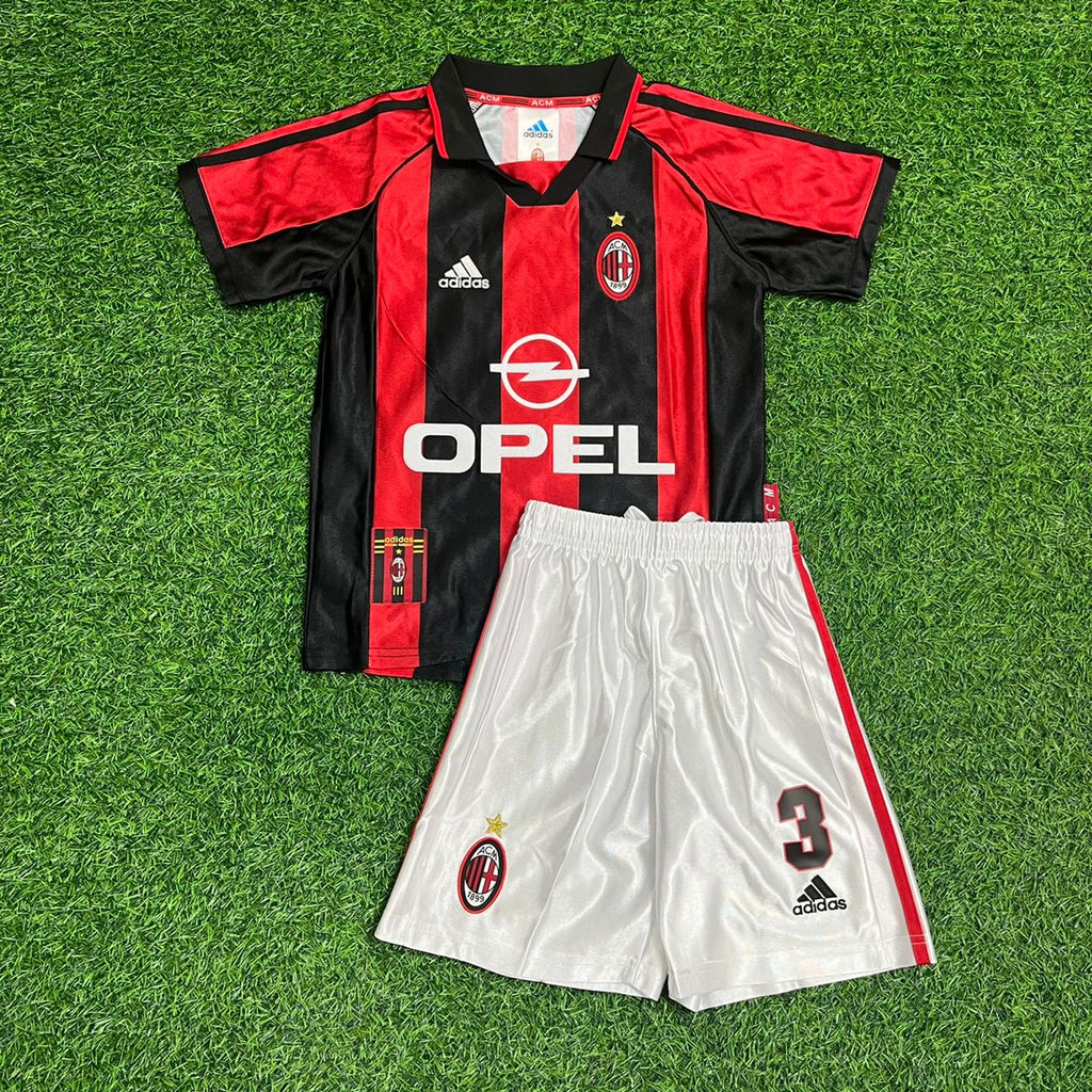 Paolo Maldini AC Mailand 1998 1999 Retro Kinder Fußballtrikot