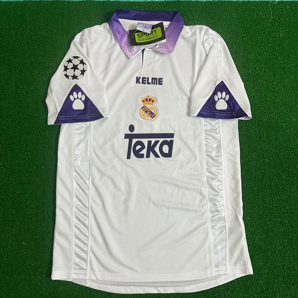 Roberto Carlos Real 1998-1999 Saison Retro Vintage Trikot Fußballshirt