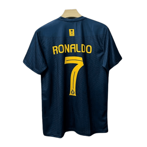 Cristiano Ronaldo Al Nassr 2024 2025 Neue Saison Saudi-Trikot Schwarz Blau