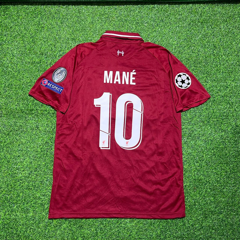 Sadio Mane Liverpool 2019 CL Final Retro Kit Jersey Trikot Maillot Maglia