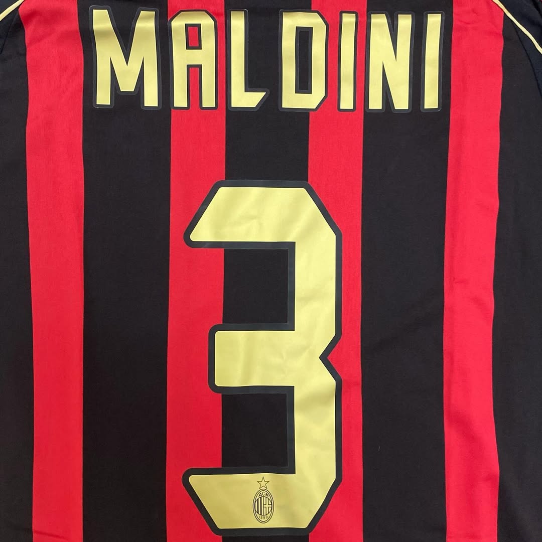 Paolo Maldini AC Milan 2006 2007 Retro Kids Soccer Jersey Kinder Trikot Soccer Shirt