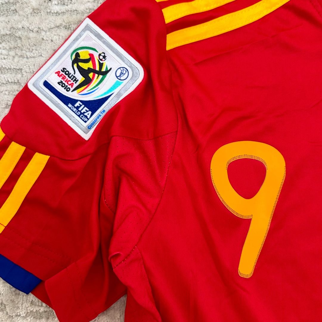 Fernando Torres Spanien 2010 Weltmeisterschaft Südafrika Champion Retro Trikot