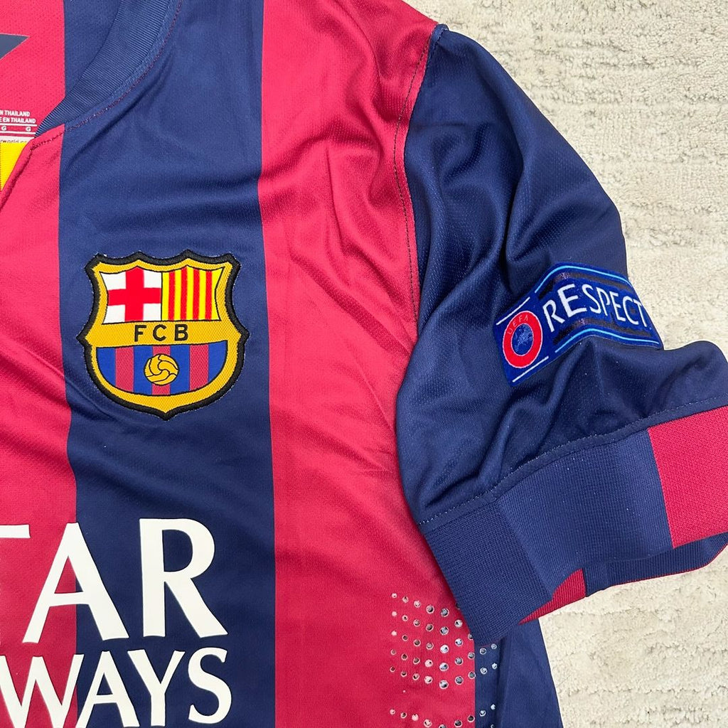 Sergio Busquets Barcelona 2015 Champions League Finale Retro-Fußballtrikot
