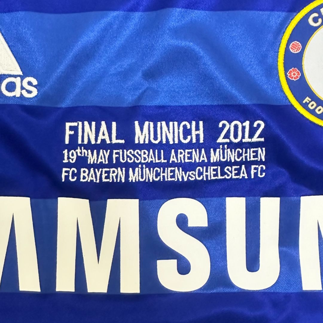 Frank Lampard Chelsea Champions League 2012 München Finale Retro Langarm-Trikot Fußballtrikot