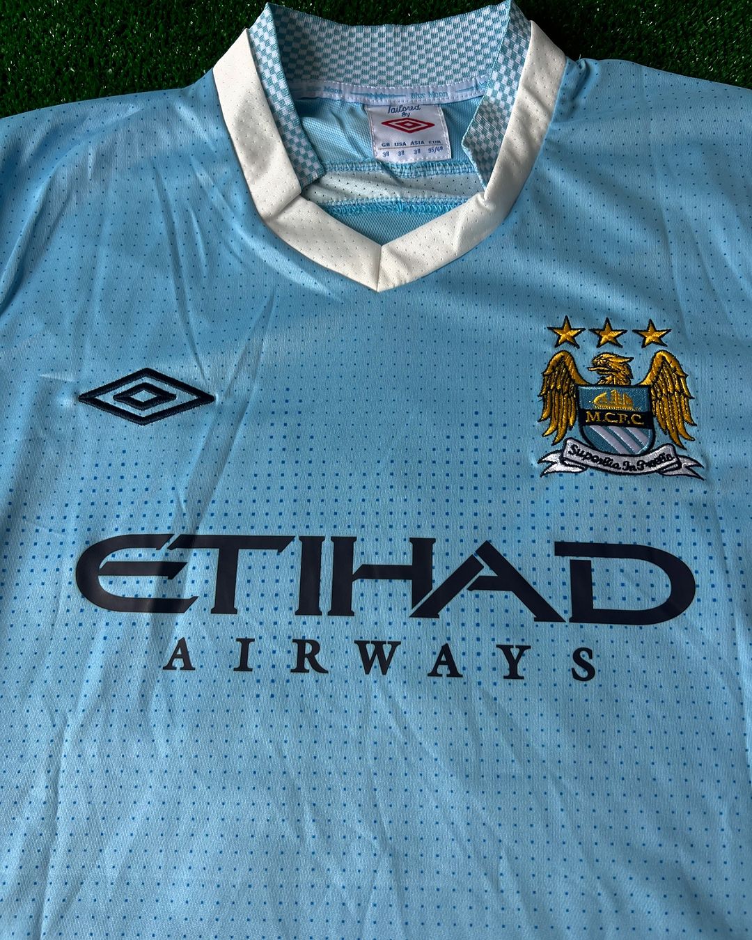 David Silva Manchester City 2011 2012 Saison Retro Trikot