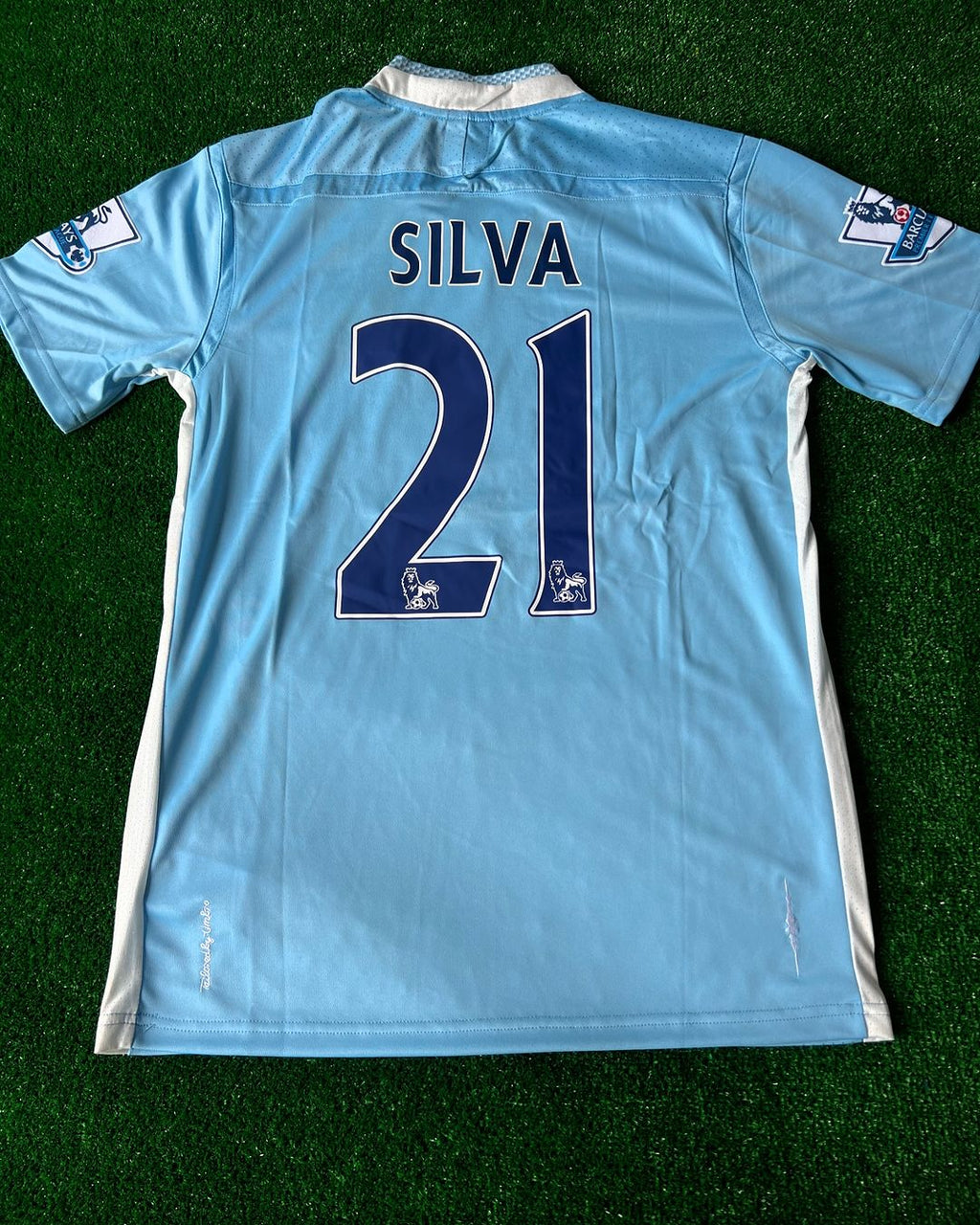 David Silva Manchester City 2011 2012 Saison Retro Trikot