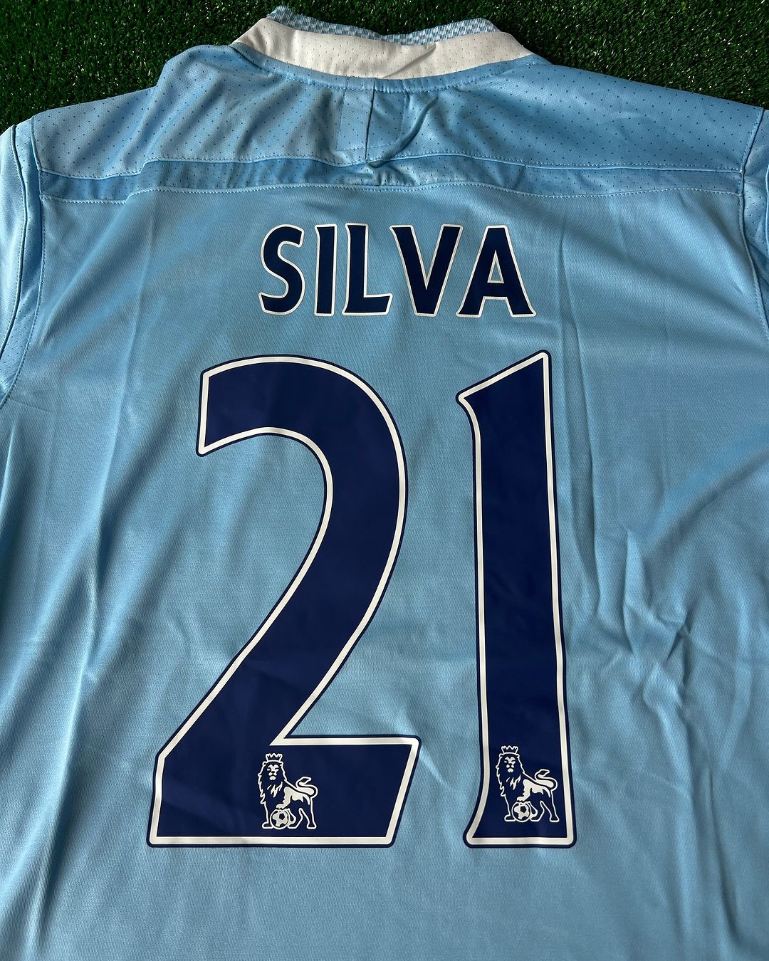 David Silva Manchester City 2011 2012 Saison Retro Trikot