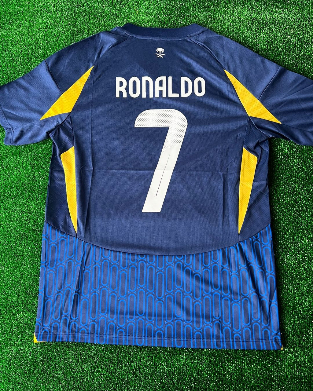 Cristiano Ronaldo #cr7 Al Nassr 2025 Neue Saison Heim Saudi Schwarz Blau Trikot