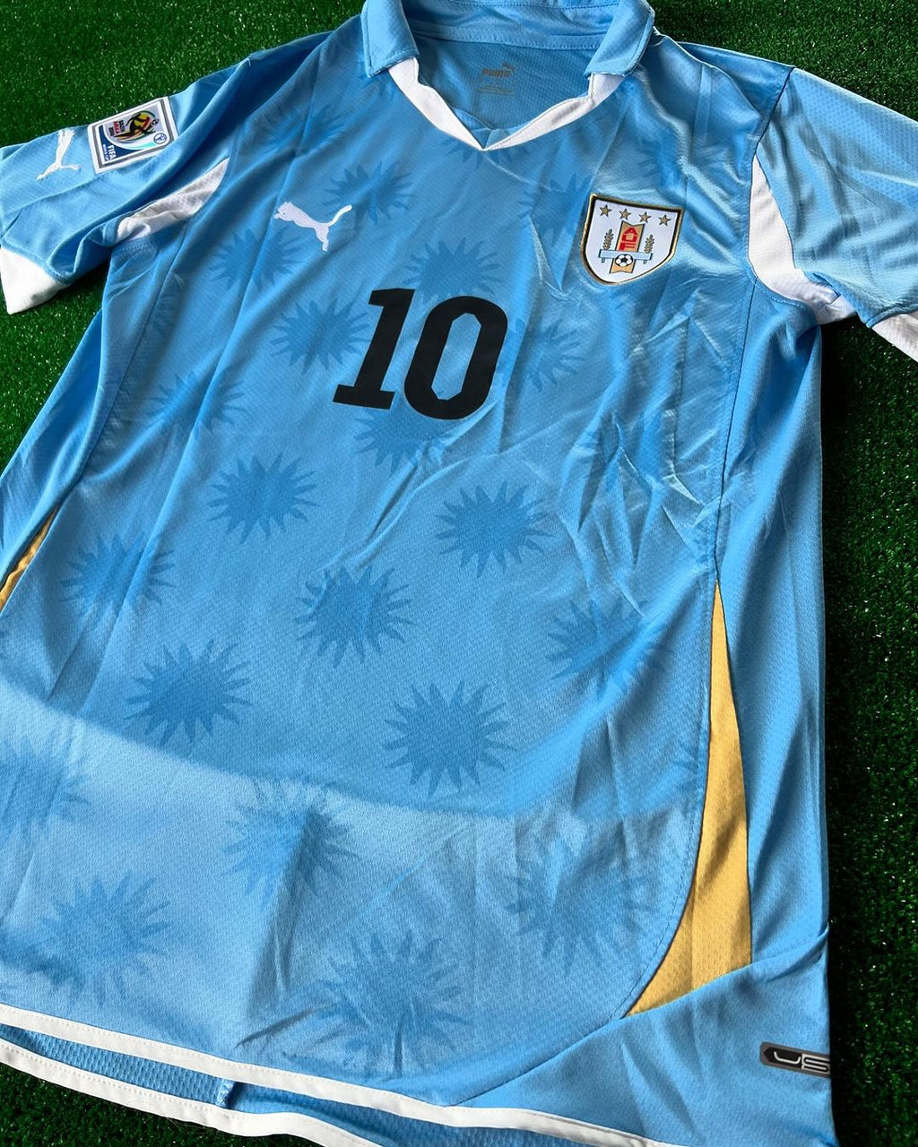 Edinson Cavani 7 – Uruguay 2010 World Cup Retro Kit Jersey – | Trikot | Maillot Soccer Shirt