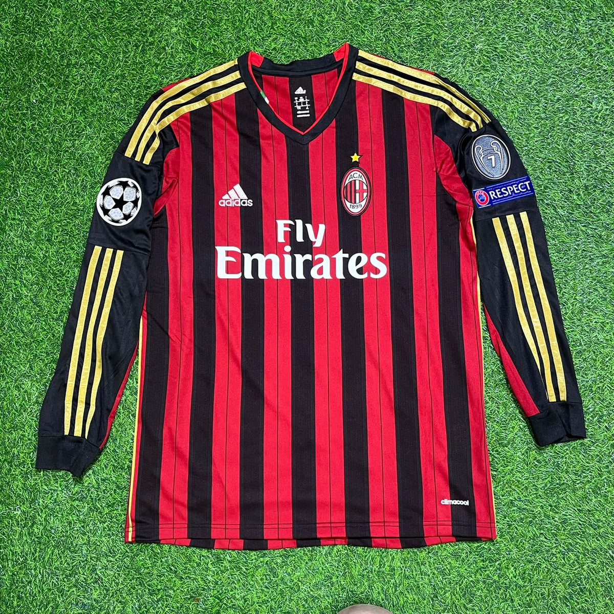Stephan El Shaarawy AC Mailand 2013/14 Langarm Heim Retro Fußballtrikot