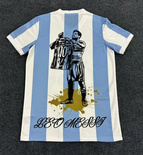 Lionel Messi GOAT Argentinien Champion Special Trikot Maillot Fußballtrikot
