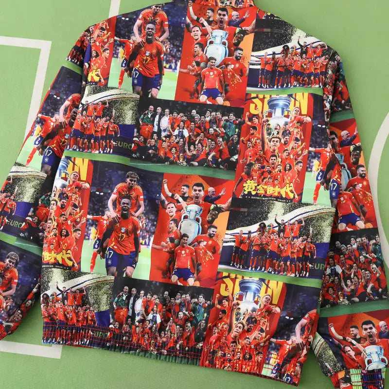 Spanien 2025-26 Wende-Fußball-Windjacke