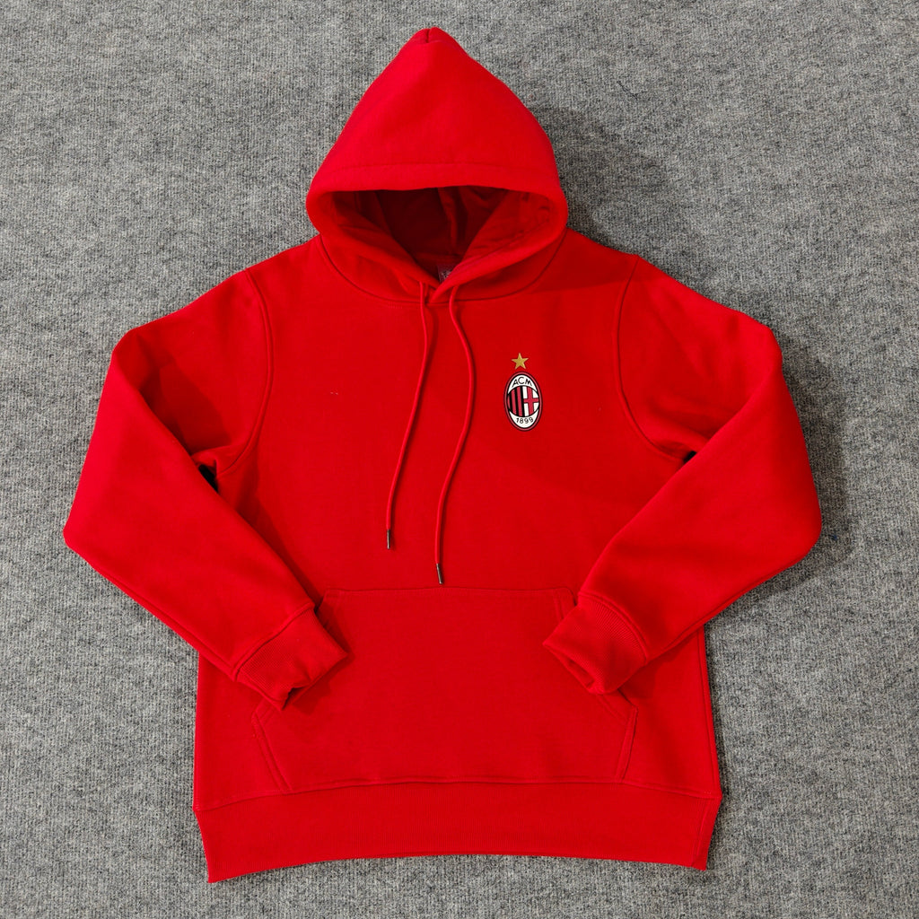 Ac Milan - Hoodie Winter Fleece- Football Kapuzenpullover