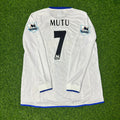 Adrian Mutu #7 Chelsea Away 2004 Retro White Long Sleeve Jersey