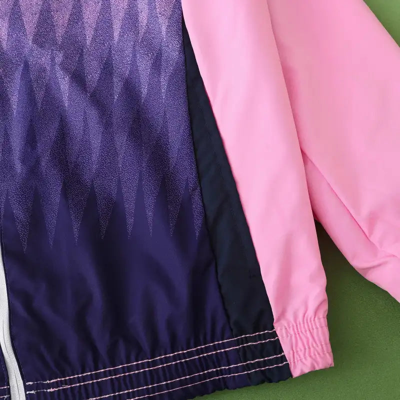 Germany Deutschland Double Sides Windbreaker - Reversible Jacket White Pink
