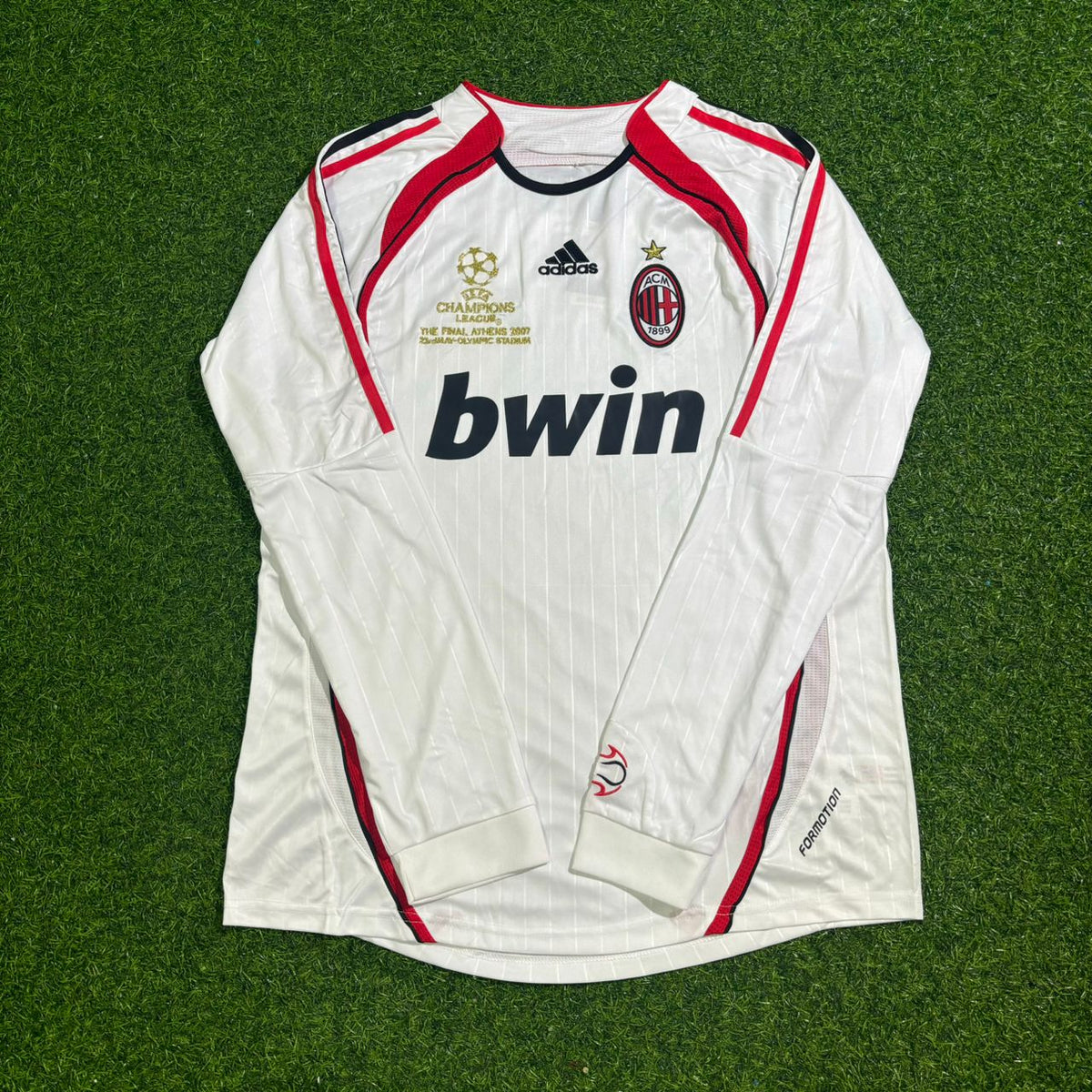 Alexandre Pato #7 AC Mailand Auswärts Trikot Weiß Langarm Retro